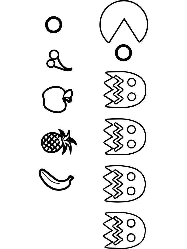 750x1000 Homely Design Pac Man Coloring Pages Pacman Free Printable