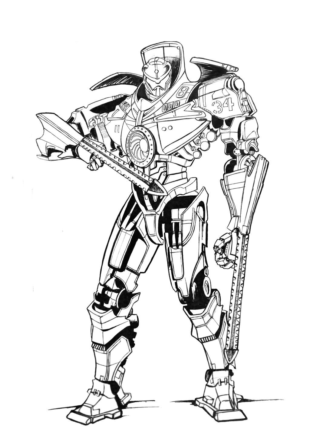 Pacific Rim Gypsy Danger Coloring Pages 1024x1448 Pacific Rim Gypsy Danger Coloring Pages