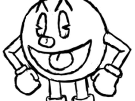 Pacman Ghost Coloring Pages