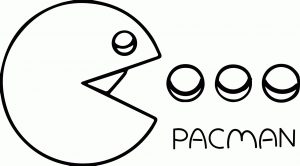300x166 Modern Ideas Pacman Coloring Pages Awesome Great Pacman Ghost