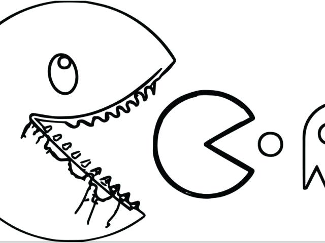 640x480 Pac Man Coloring Pages Ghost Coloring Pages Download By Pac Man