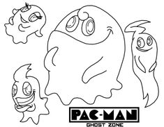 235x183 Pacman Ghost Zone Coloring Page Online Best Pac Man Coloring