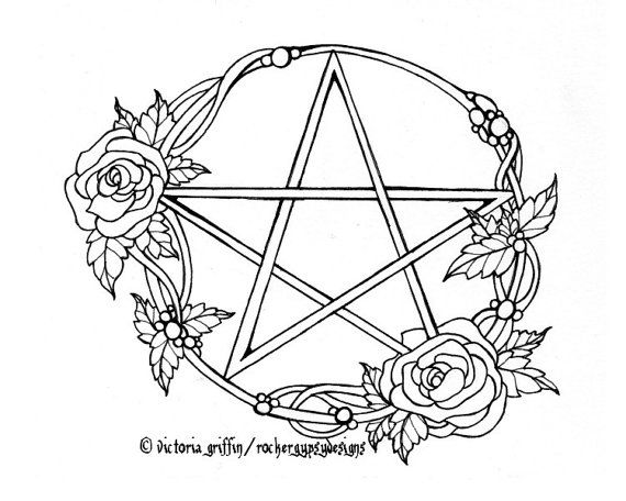 570x456 Wicca Coloring Page, Wiccan Coloring Page, Printable Adult