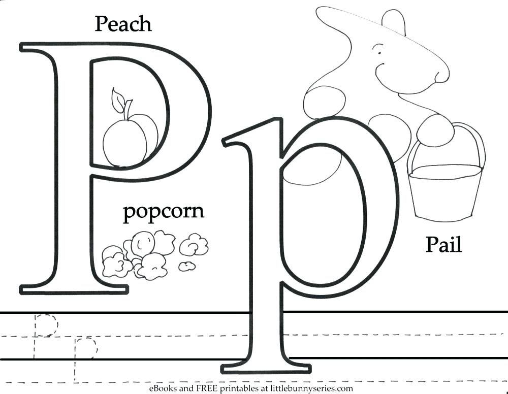 1000x776 Coloring Letter Pages Letter P Coloring Letter P Coloring Page