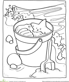 230x276 Sand Pail Coloring Page Worksheets, Stenciling And Summer Clipart