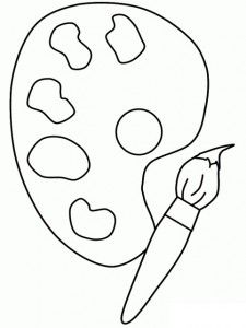 Paint Brush Coloring Page Free Printables 225x300 Paint Brush Coloring Page Free Printables