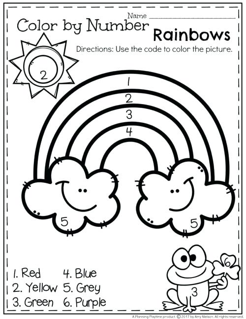 500x647 Easy Color By Number Worksheets Free Printable Color By Number