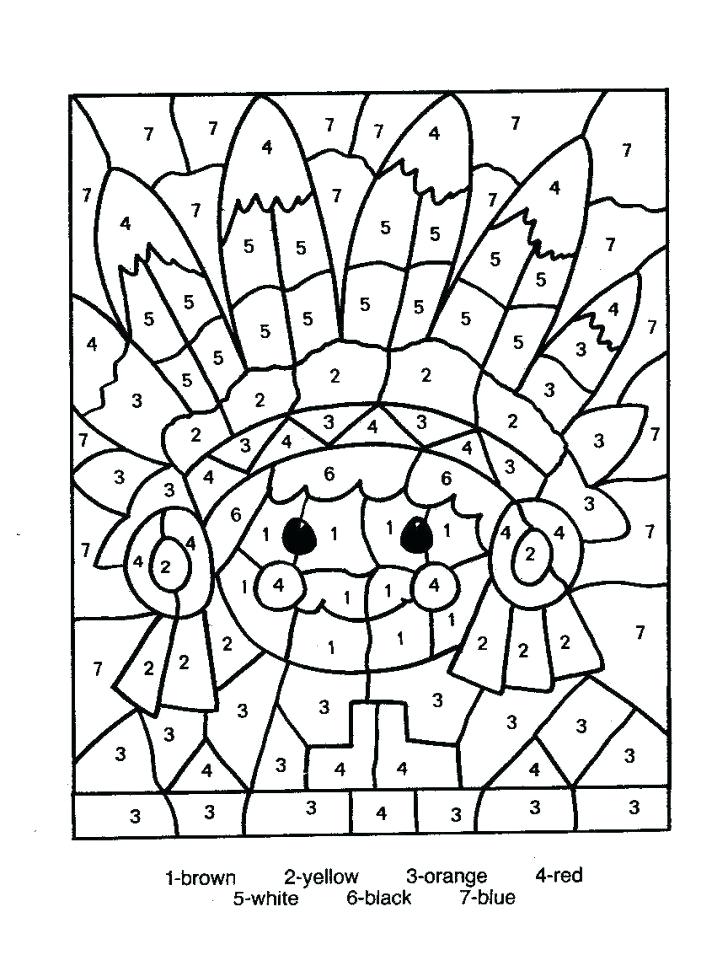 728x971 Color By Number Coloring Pages For Kids Birthday Sheets Toddlers
