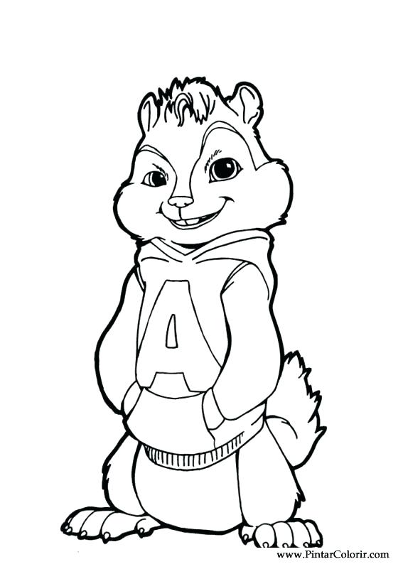 567x794 Alvin And The Chipmunk Coloring Pages And The Chipmunks Coloring