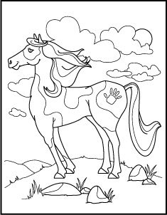 Horse Coloring Pages 235x302 Horse Coloring Pages