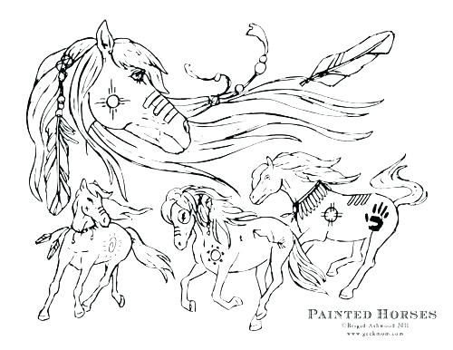 Horses Coloring Page Cute Horse Coloring Pages Paint Horse 500x386 Horses Coloring Page Cute Horse Coloring Pages Paint Horse