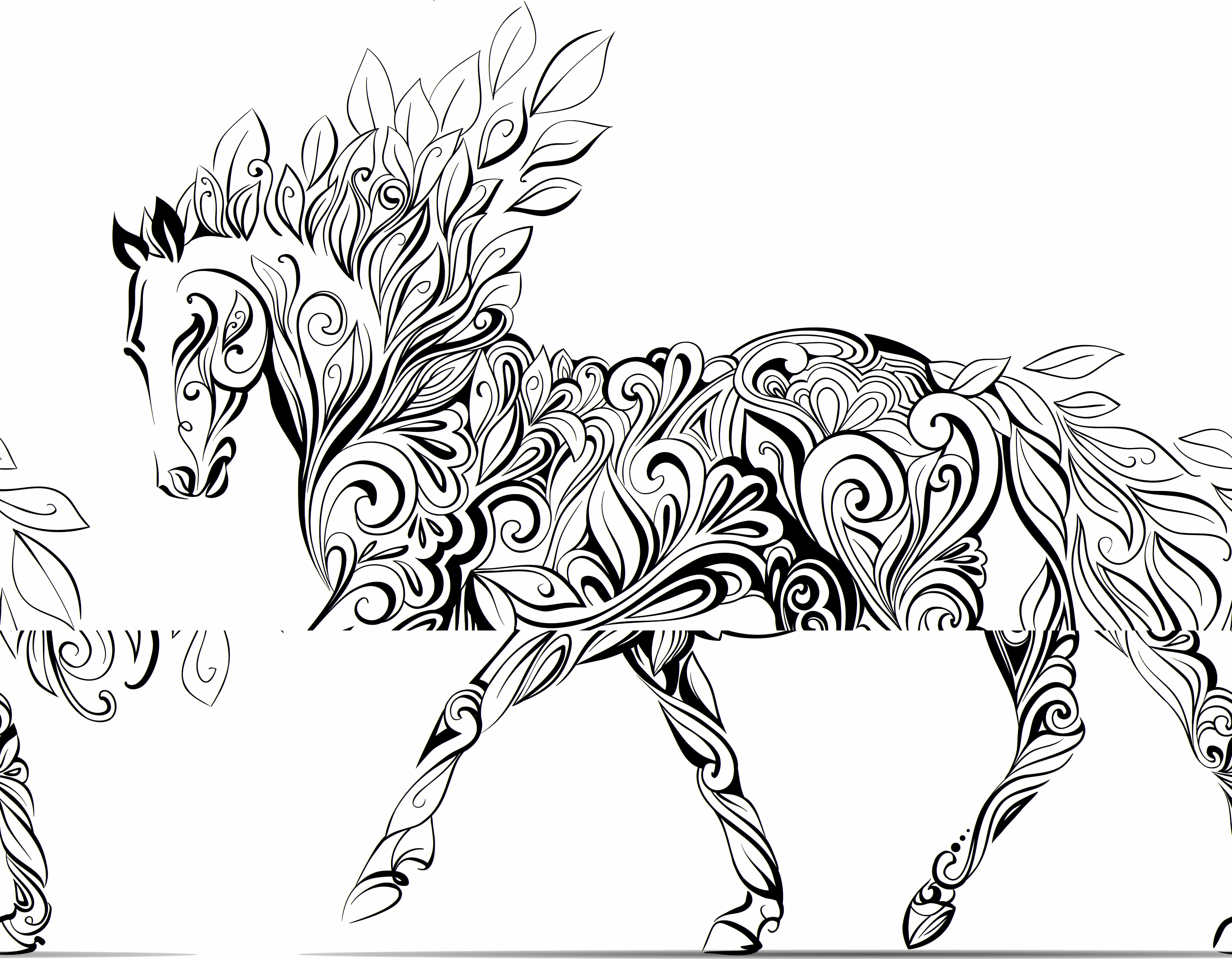 Paint Horse Color Pages Free Coloring Now For Adult Horses 5800x4513 Paint Horse Color Pages Free Coloring Now For Adult Horses