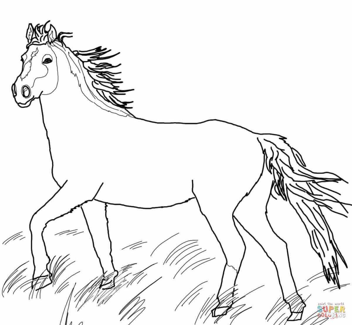 Mustang Wild Horse Coloring Page Free Printable Coloring Pages 1200x1110 Mustang Wild Horse Coloring Page Free Printable Coloring Pages