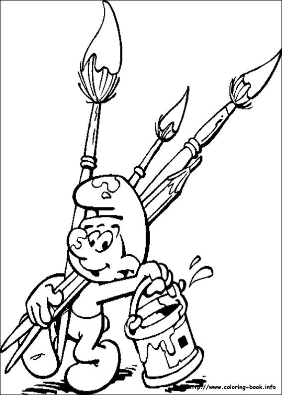 567x794 The Smurfs Coloring Picture Cartoons, My Favorite Things