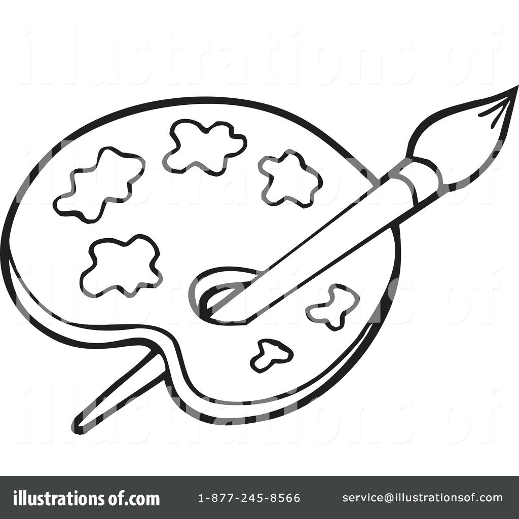 1024x1024 Printable Artist Palette Coloring Page Printable