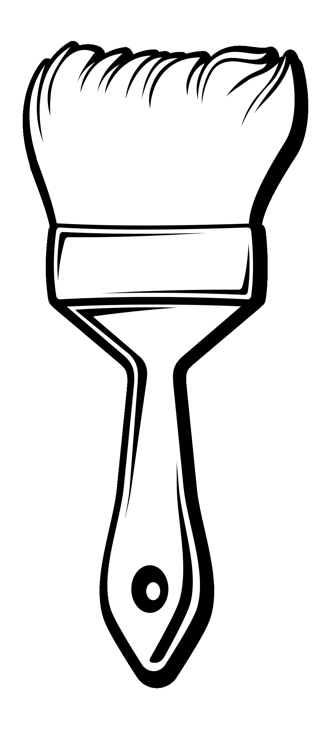 1091x2400 Paintbrush Coloring Pages 6 Incredible