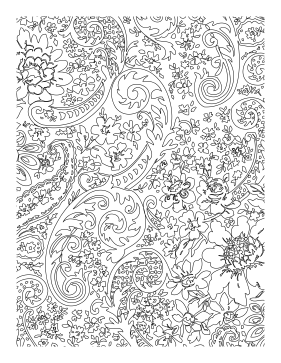 Paisley Coloring Page 281x363 Paisley Coloring Page