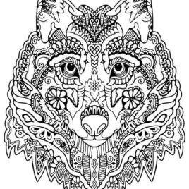 268x268 Coloring Pages For Adults Difficult Animals Archives