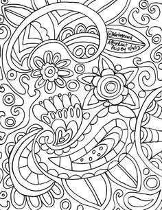 Printable Art Therapy Paisley Coloring Pages Clear Sharp Outlines 236x306 Printable Art Therapy Paisley Coloring Pages Clear Sharp Outlines