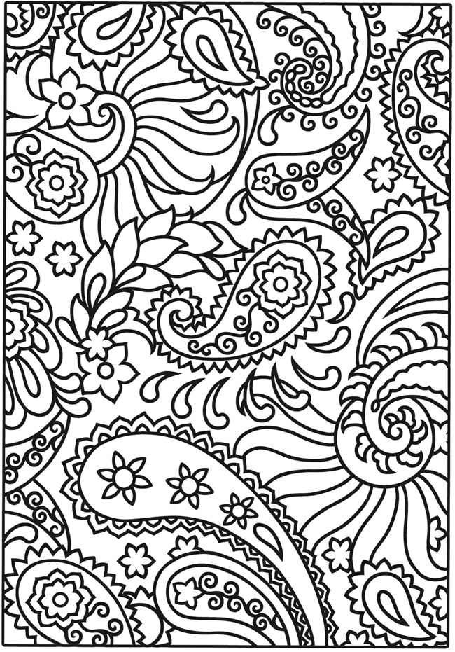 Cute Paisley Design Coloring Pages Amp Bampw Sketches 650x931 Cute Paisley Design Coloring Pages Amp Bampw Sketches