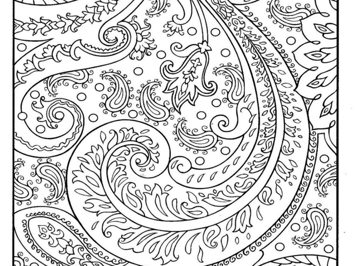 1152x864 Free Coloring Page Adult Paisley Wonderful For Design Pages