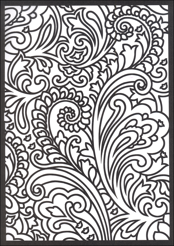 564x800 Paisley Designs Stained Glass Coloring Book (Creative Haven