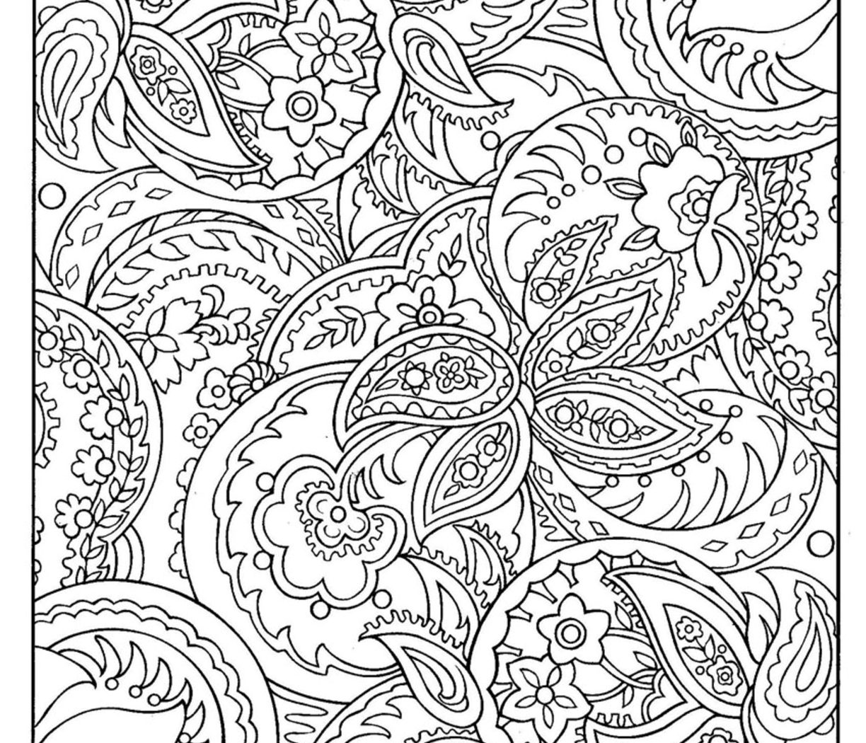 Paisley Print Coloring Pages at GetColorings.com | Free printable ...