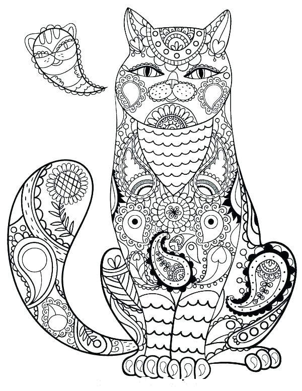 Adult Coloring Pages Free Coloring Pages Of A Cat Free Printable 600x776 Adult Coloring Pages Free Coloring Pages Of A Cat Free Printable