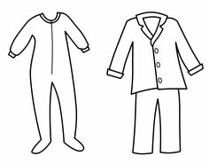 236x185 Pajama Printable Coloring Pages Teaching 2 Pyjamas