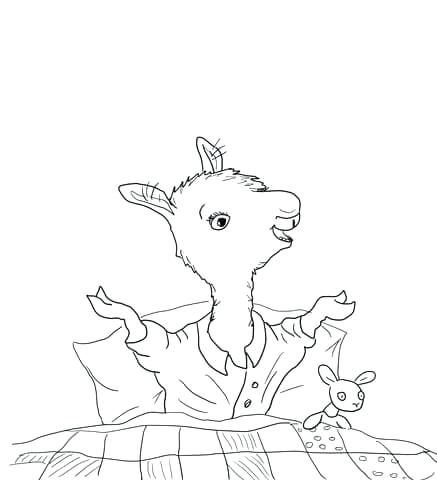 437x480 Llama Llama Coloring Pages Pajama Coloring Sheets Llama Llama