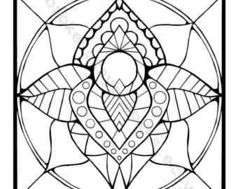 340x270 Henna Coloring Pages Etsy