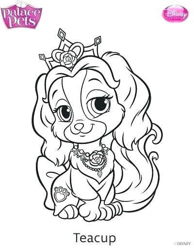 400x514 Princess Puppy Coloring Pages Princess Palace Pet Coloring Page By