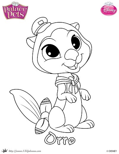400x517 Free Princess Palace Pets Coloring Page Of Otto Skgaleana