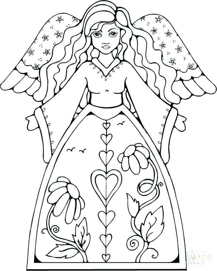 728x910 Angel Images To Color Angel