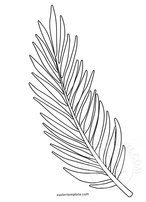 581x803 Palm Sunday Coloring Page Palm Branch Template Easter Template