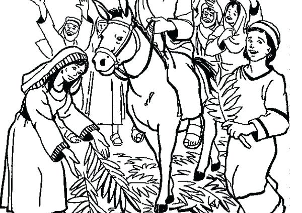 600x425 New Palm Sunday Coloring Pages For Palm Coloring Pages Palm