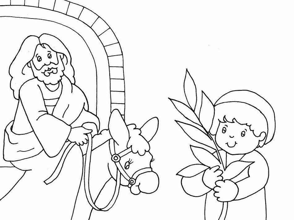 950x712 Palm Sunday Coloring Page Amp Coloring Book