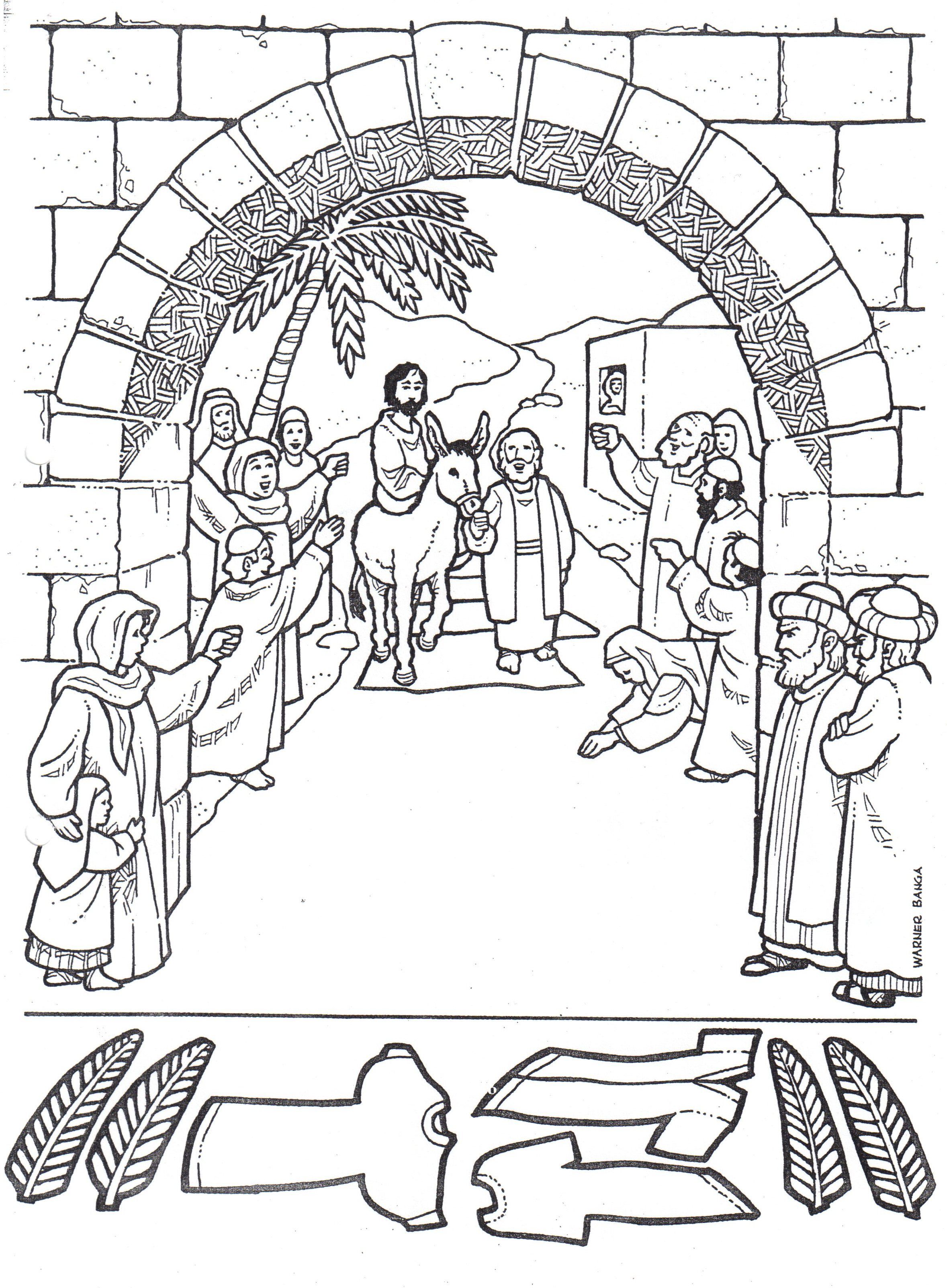 2357x3206 Free Palm Sunday Coloring Sheets Bible Lessons, Games