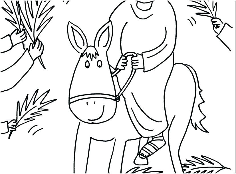 827x609 Palm Sunday Coloring Page Coloring Page Of Capture Unconditional