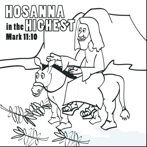 Palm Sunday Coloring Pages 500x500 Palm Sunday Coloring Pages