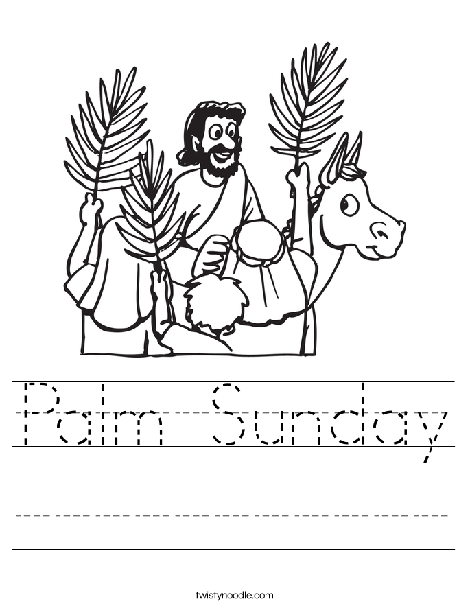 Palm Sunday Worksheet 685x886 Palm Sunday Worksheet