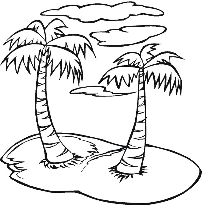 660x669 Palmtree Coloring Page Palm Tree Coloring Pages Coloring Speaks