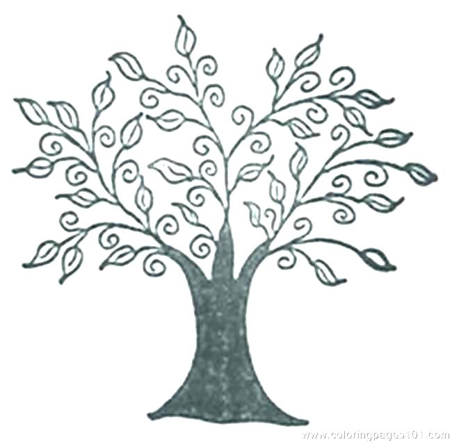 650x636 Tree Coloring Sheet Trees Coloring Pages Fall Tree Coloring Sheet