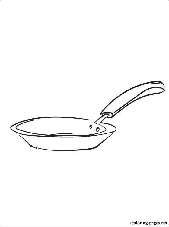 Frying Pan Coloring Page Coloring Pages 560x750 Frying Pan Coloring Page Coloring Pages