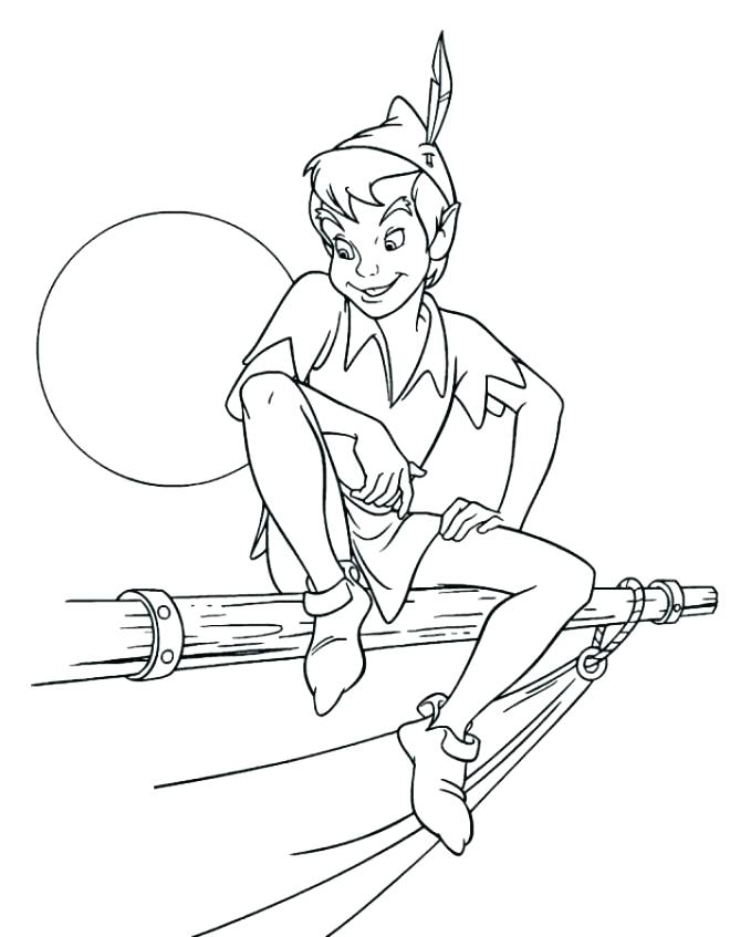 Peter Pan Coloring Pages Free Print Page Printable Colouring 660x847 Peter Pan Coloring Pages Free Print Page Printable Colouring