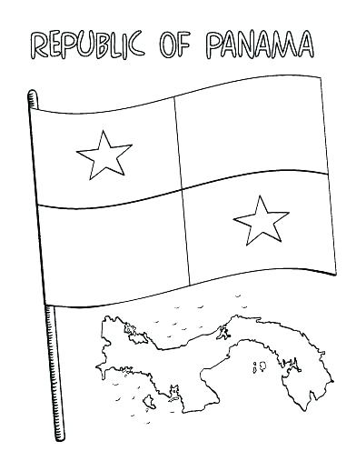 392x507 Panama Flag Coloring Page Flag Coloring Page Flag Coloring Page