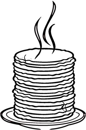 285x430 Loads Of Pancakes Coloring Page Preschool