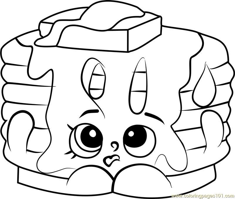 800x678 Pamela Pancake Shopkins Coloring Page