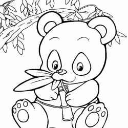250x250 Nice Panda Bear Coloring Pages Printable Giant Page Zoo Animals