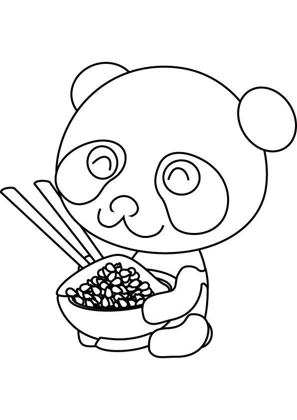 Panda coloring page